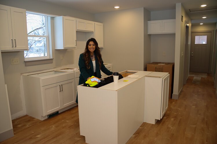 Dwelling Place’s Community Land Trust Sales Coordinator Freshta Tour Jan wants folks to know that these new homes have spacious kitchens and are just one of the many community-informed amenities offered within these homes. 