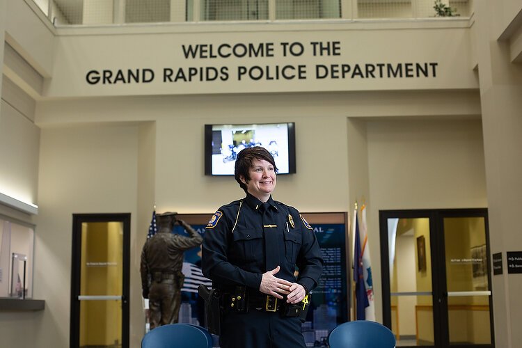Lieutenant Maureen O’Brien is LGBTQ+ liaison for the Grand Rapids Police Department.