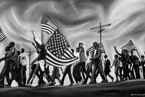 The Continual Struggle fine art exhibit: The American freedom movement and seeds of social change