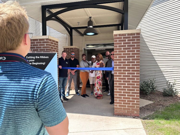 The Avenue Apartments completion was celebrated by a ribbon-cutting ceremony and cookout on July 17. 