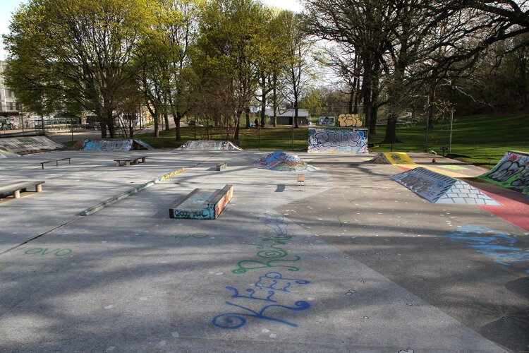 The volunteer-driven Clemente DIY is one of three options for skaters in Grand Rapids.The other two are temporary structures.