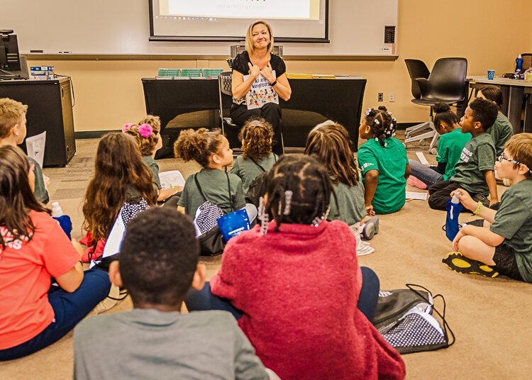 Always a fan of empowering the next generation, Mayor Bliss reads to youth at We Are Lit Kids Summit.