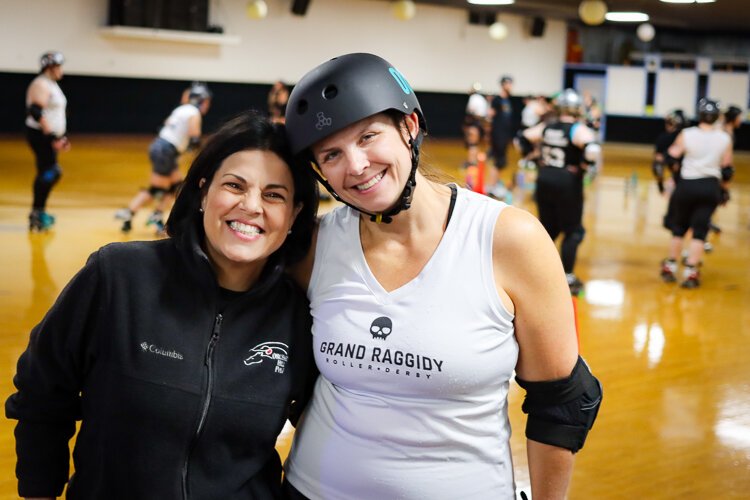 Grand Raggidy Roller Derby's Tanelle McFadyen and Amy LeClaire bring big organizational energy to our local, internationally ranked team.