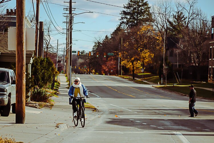 After being hit by cars several times while in a bike lane in his Southeast neighborhood, Ken Miguel-Cipriano now prefers to stay on the sidewalks until downtown.