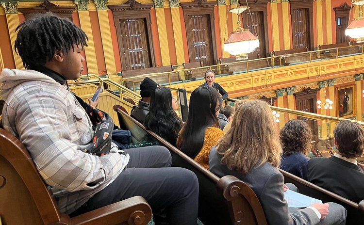 The Mayor’s Youth Council makes a yearly trip to Lansing, where members broaden their scope from city government to state. 