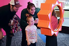 Children can engage with Weathering Emotions through a variety of interactive stations spread throughout the exhibition.