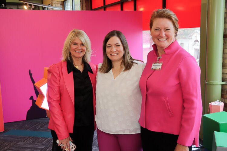 Vonnie Woodrick, founder of i understand, Grand Rapids Children’s Museum's COO/CFO Erin Crison, and CEO Maggie Lancaster worked to honor the memory of Kimberly Mutch Bergner.