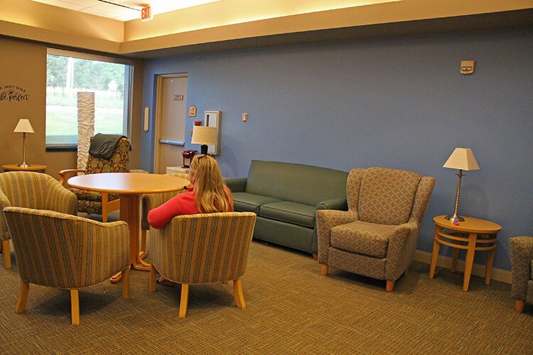 The Caregiver’s Cove where family members can take a break and relax.