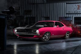 ​Gentex partners with Ringbrothers to showcase "Infected," a custom 1970 Plymouth ‘Cuda, at the Michigan International Auto Show.