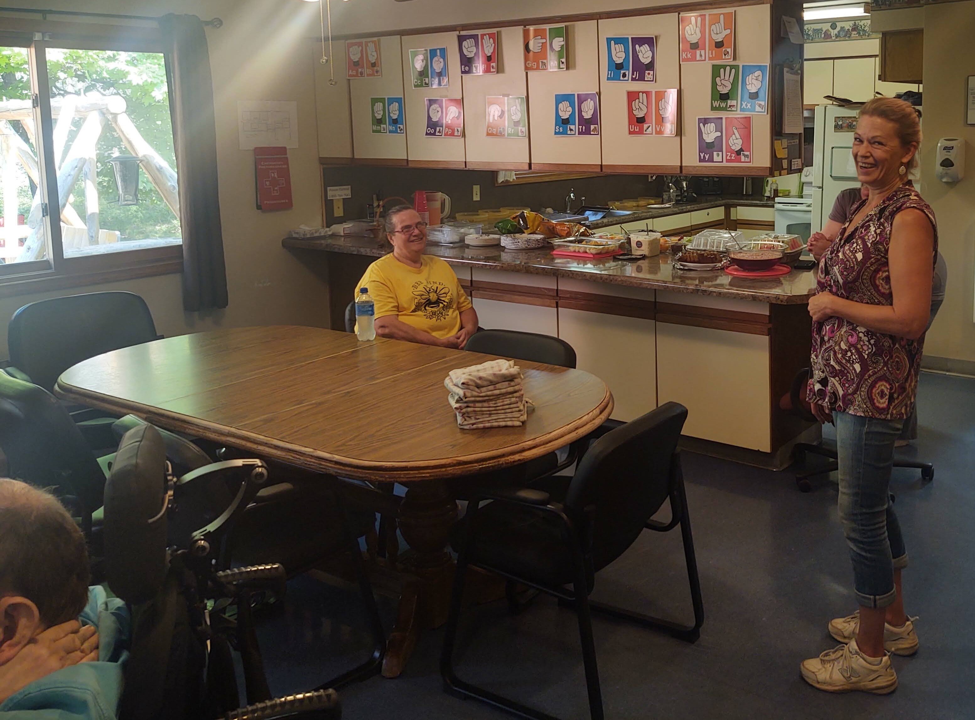 Dining area of a Northern Lakes CMHA group home.